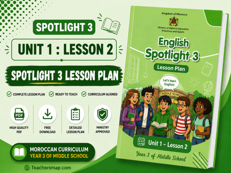 Spotlight 3 Unit1 Lesson 2 Lesson plan cover