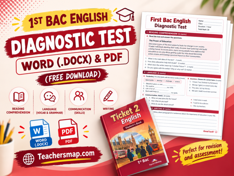 1 bac english diagnostic test word
