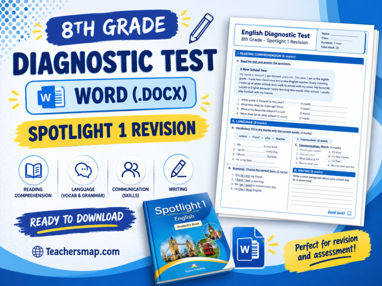 8th Grade Diagnostic Test Word
